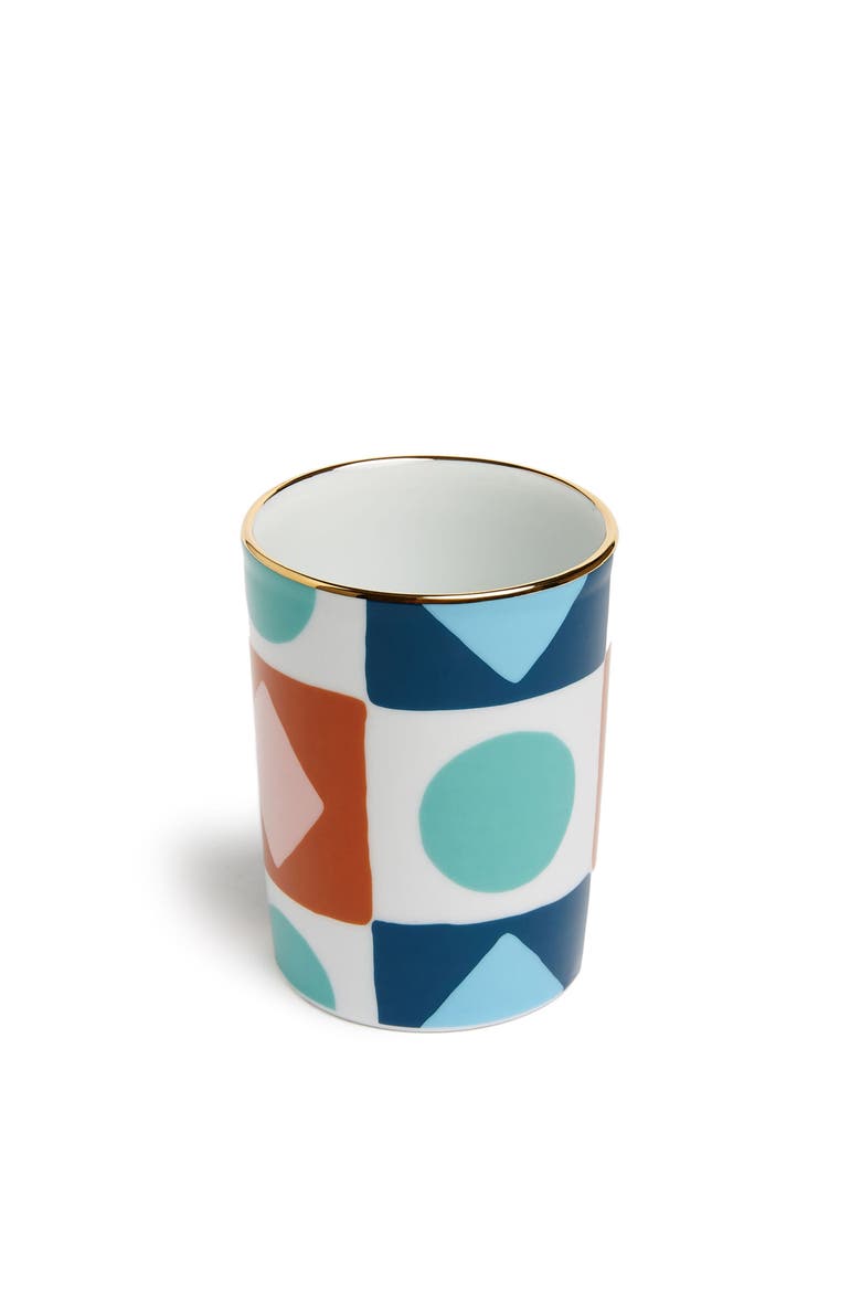 Decorative Cup Diamond Dots Turquoise, Alternate, color, Diamond Dots Turquoise