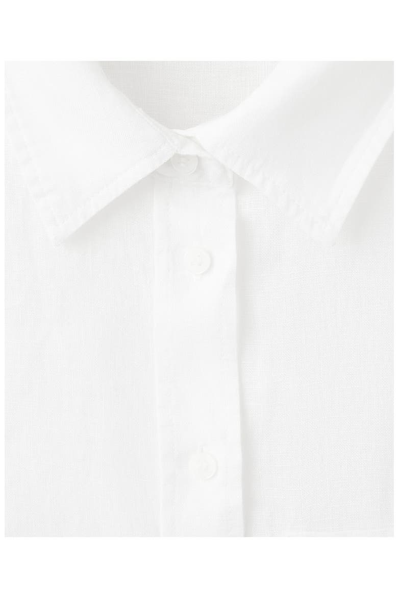Pocket Linen Shirt, Alternate, color, OFF WHITE