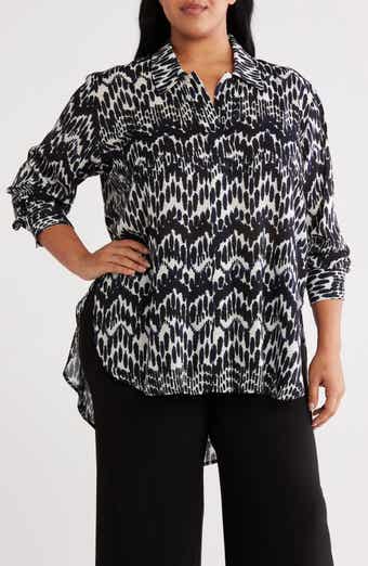 Universal Standard Toni Print High-Low Tunic Top