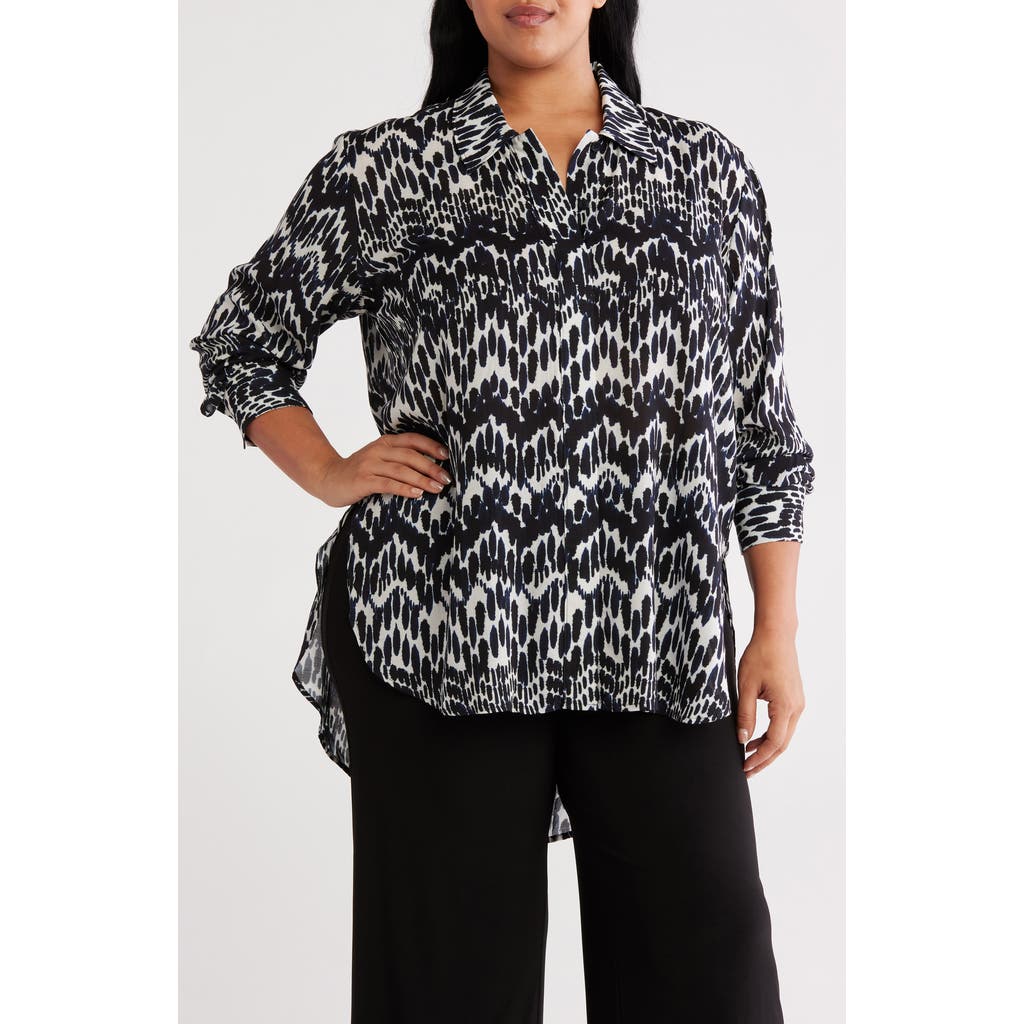 Universal Standard Toni Print High-low Tunic Top