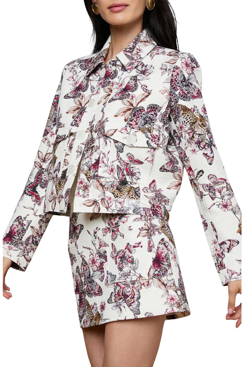 Nyx Print Crop Jacket, Alternate, color, WHITE MULTI LARGE BUTTERFLY