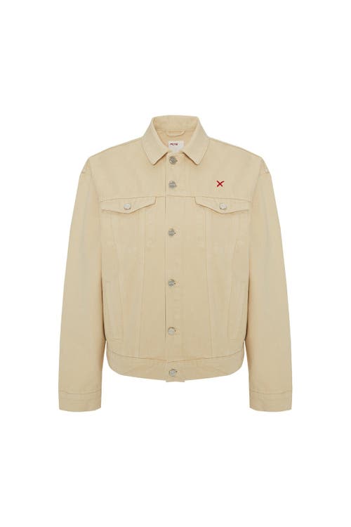 Pcfg Logo Denim Jacket In Neutral