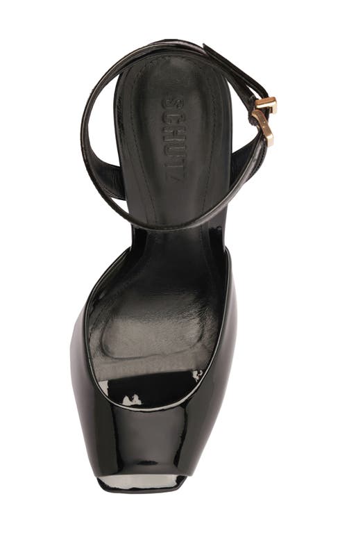 Schutz Estella Ankle Strap Sandal In Black