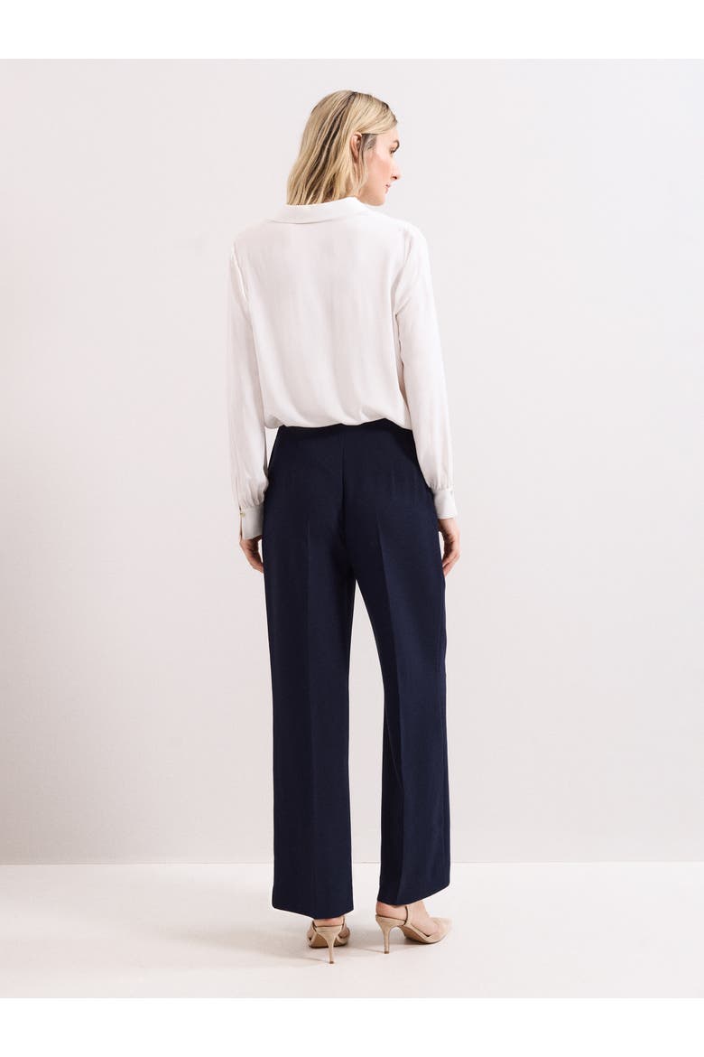 Aubrie Tailored Wide Leg Trouser, Alternate, color, Navy