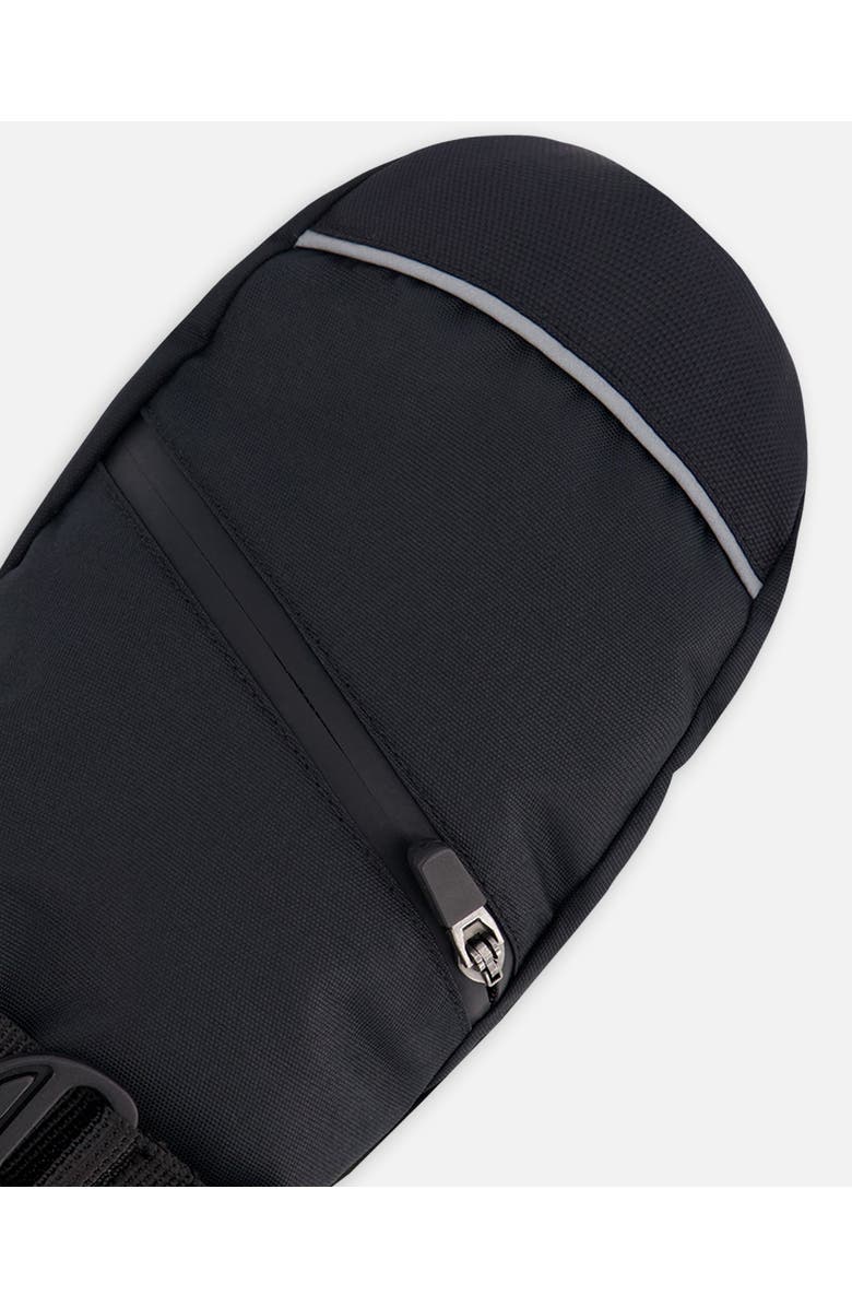 Deux par Deux Kids Gender Inclusive Winter Mittens Teknik, Alternate, color, Black