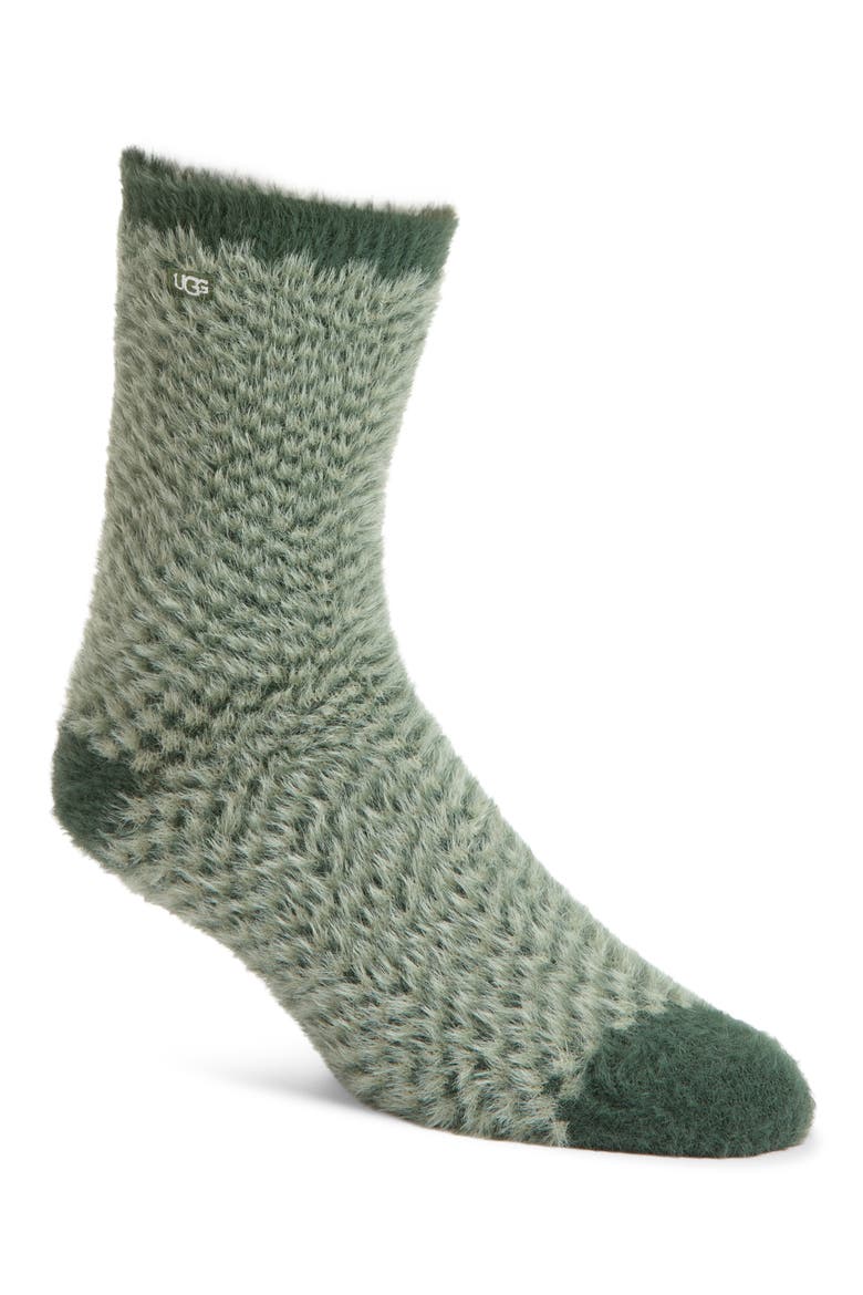 Brevin Crew Socks, Main, color, ARUGULA / VINITO CHECK