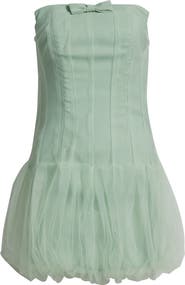 Black Halo Susy Strapless Minidress