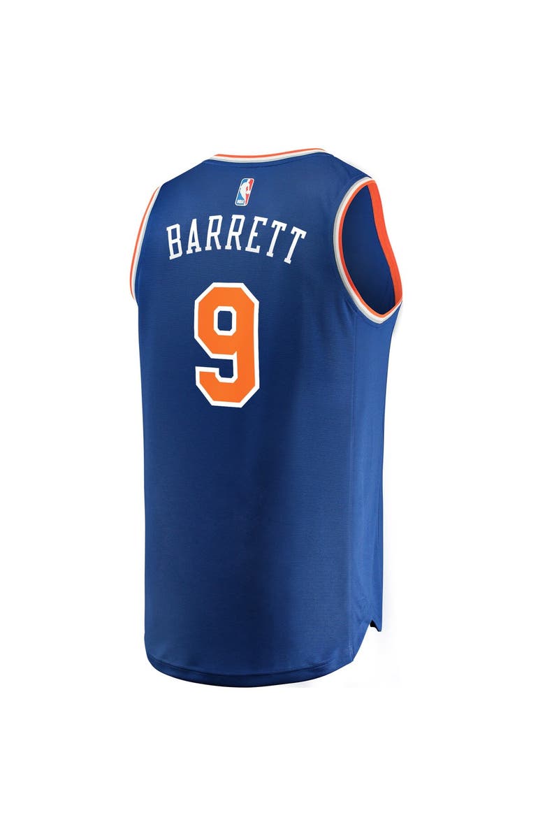 FANATICS Men's Fanatics Branded RJ Barrett Royal New York Knicks Fast Break Replica Jersey - Icon Edition, Alternate, color,