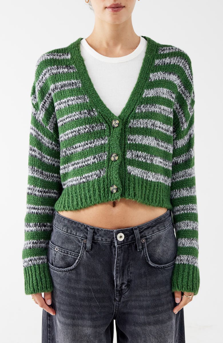 BDG Urban Outfitters Laguna Stripe Crop Cardigan, Main, color, 