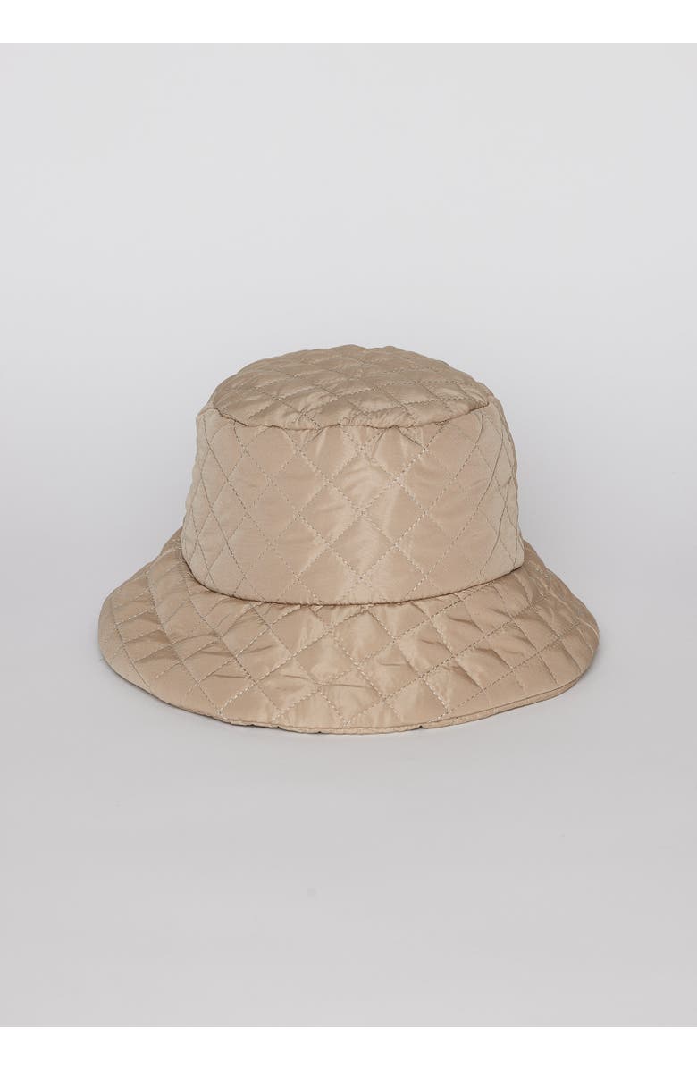 Hat Attack Quilted Bucket Hat, Main, color, Camel