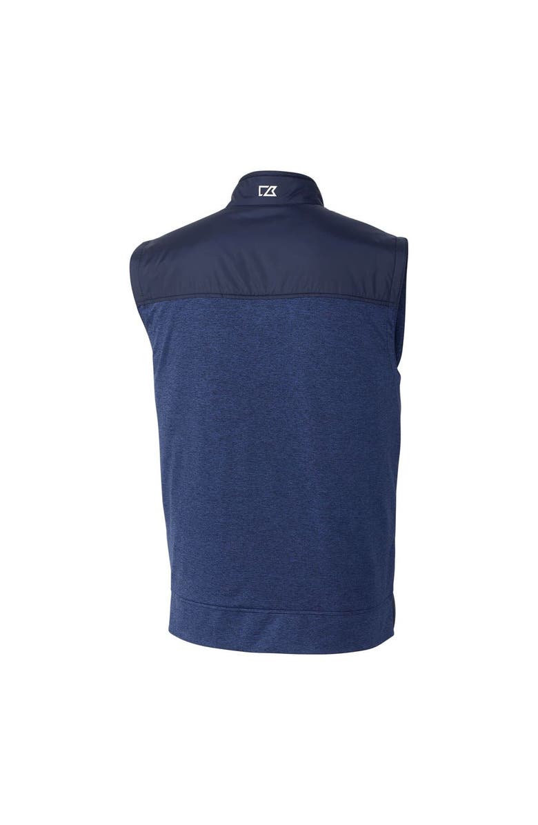 Cutter & Buck Men's Cutter & Buck Navy New Orleans Saints Big & Tall Stealth Hybrid Windbreaker Full-Zip Vest, Alternate, color,