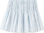 MANGO TEEN Printed Smocked Cotton Miniskirt