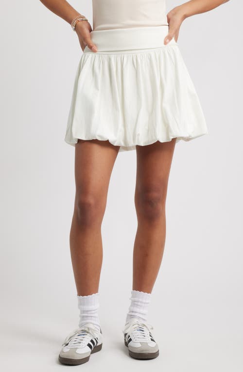 Bp. Bubble Hem Miniskirt In White