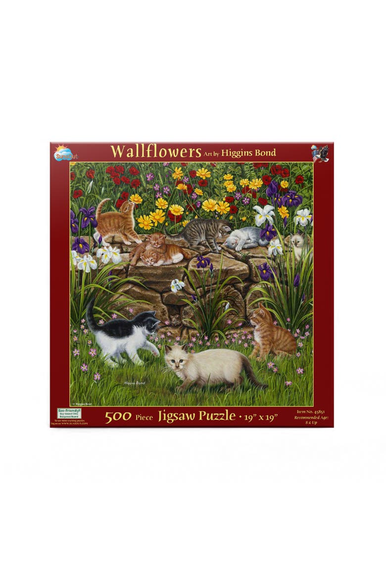 Wall Flowers a 500 piece Jigsaw Puzzle for Adults, Alternate, color, Multicolor
