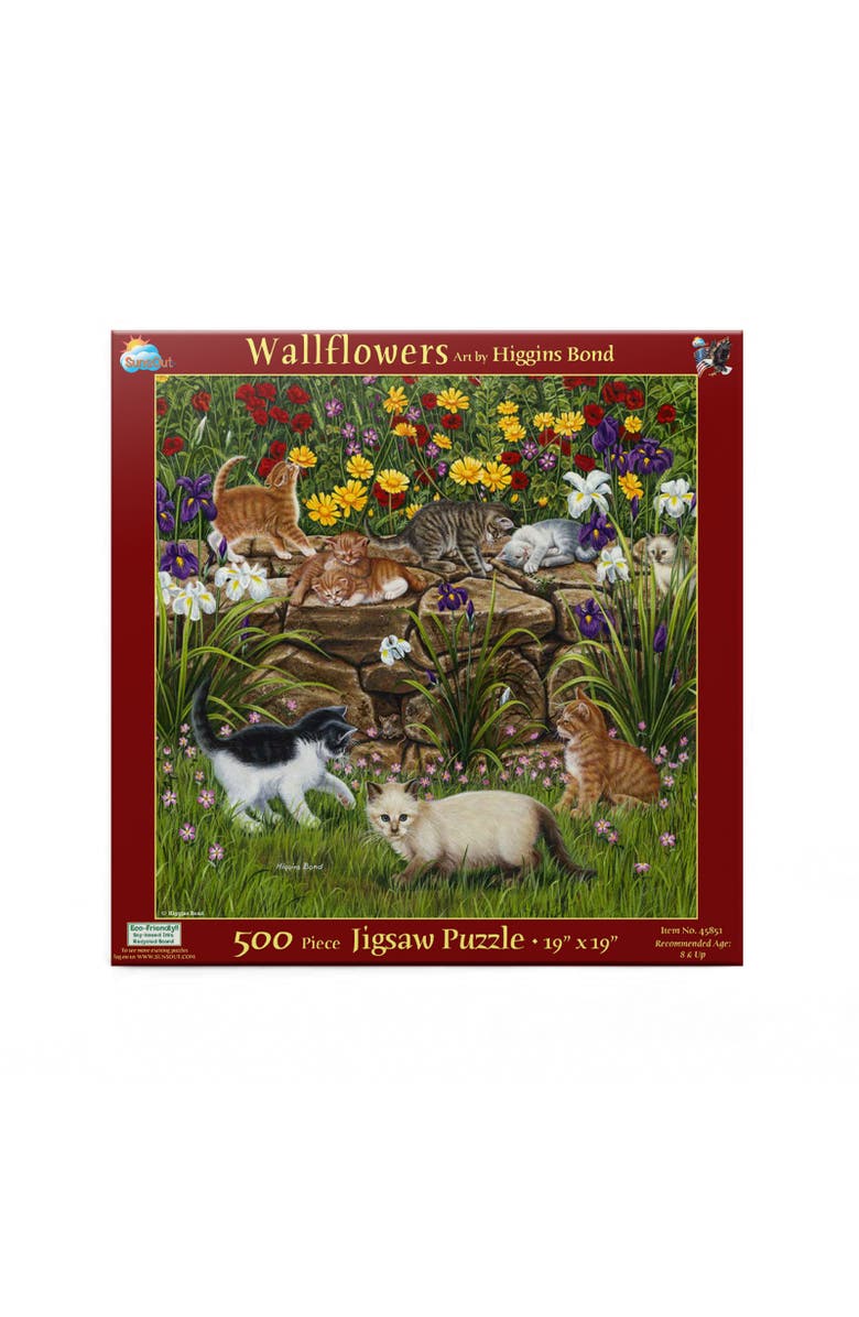 Sunsout Wall Flowers 500 piece Jigsaw Puzzle for Adults, Alternate, color, Multicolor