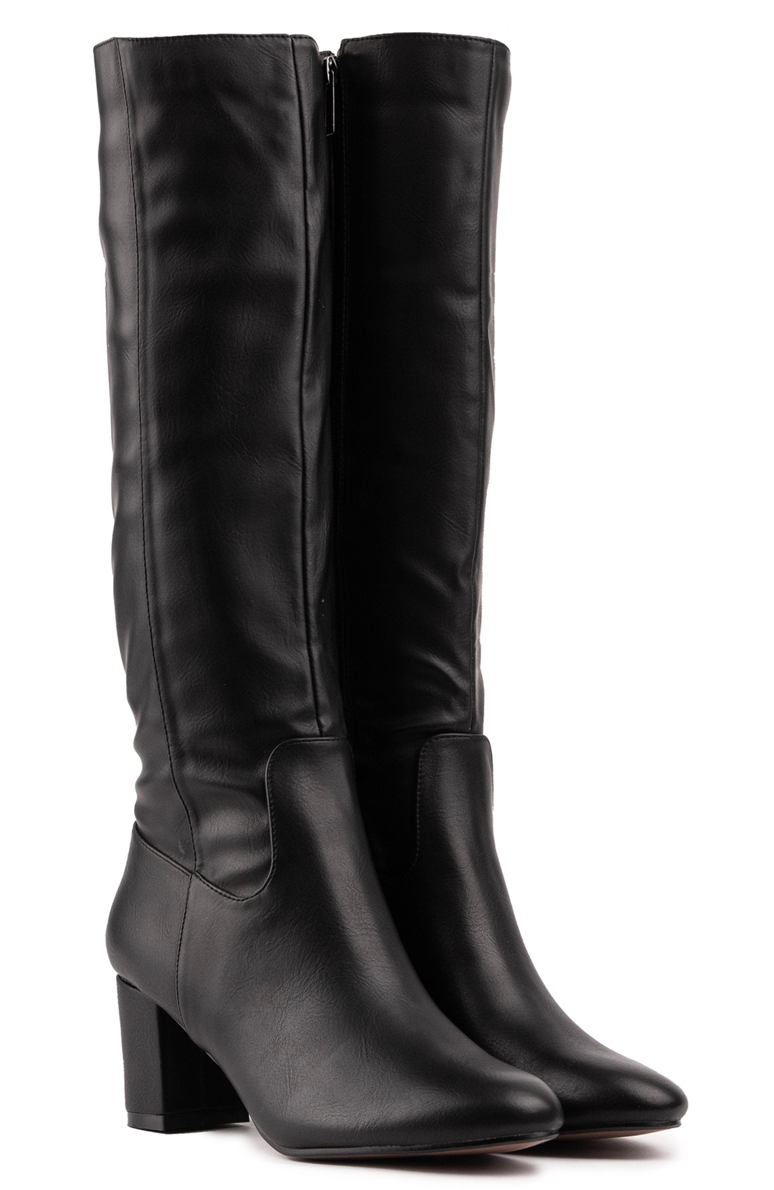 V.GAN LONDON Vegan Avocado Knee-High Boot, Alternate, color, Black