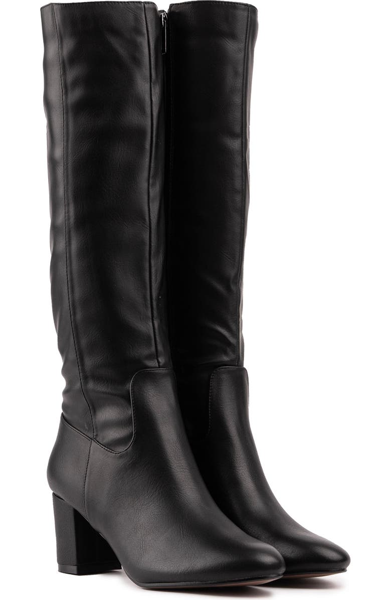 V.GAN LONDON Vegan Avocado Knee-High Boot, Alternate, color, Black