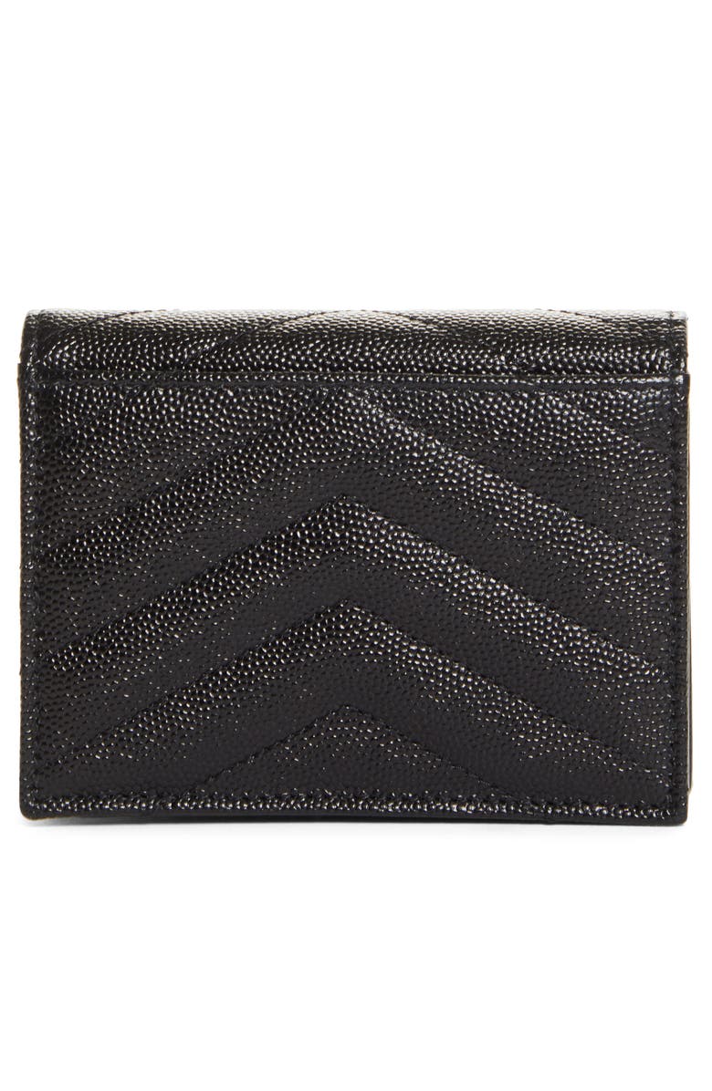 Saint Laurent Monogram Matelassé Leather Wallet, Alternate, color, 