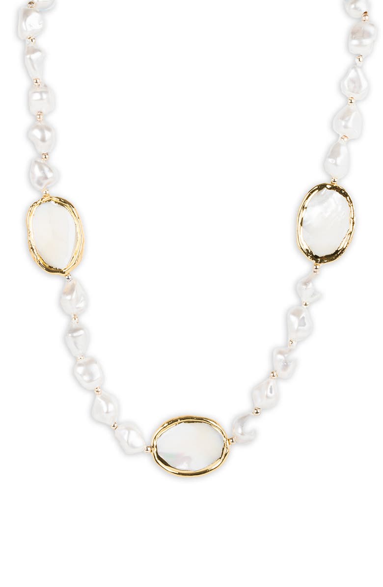 SAACHI Santa Barbara Necklace, Alternate, color, White