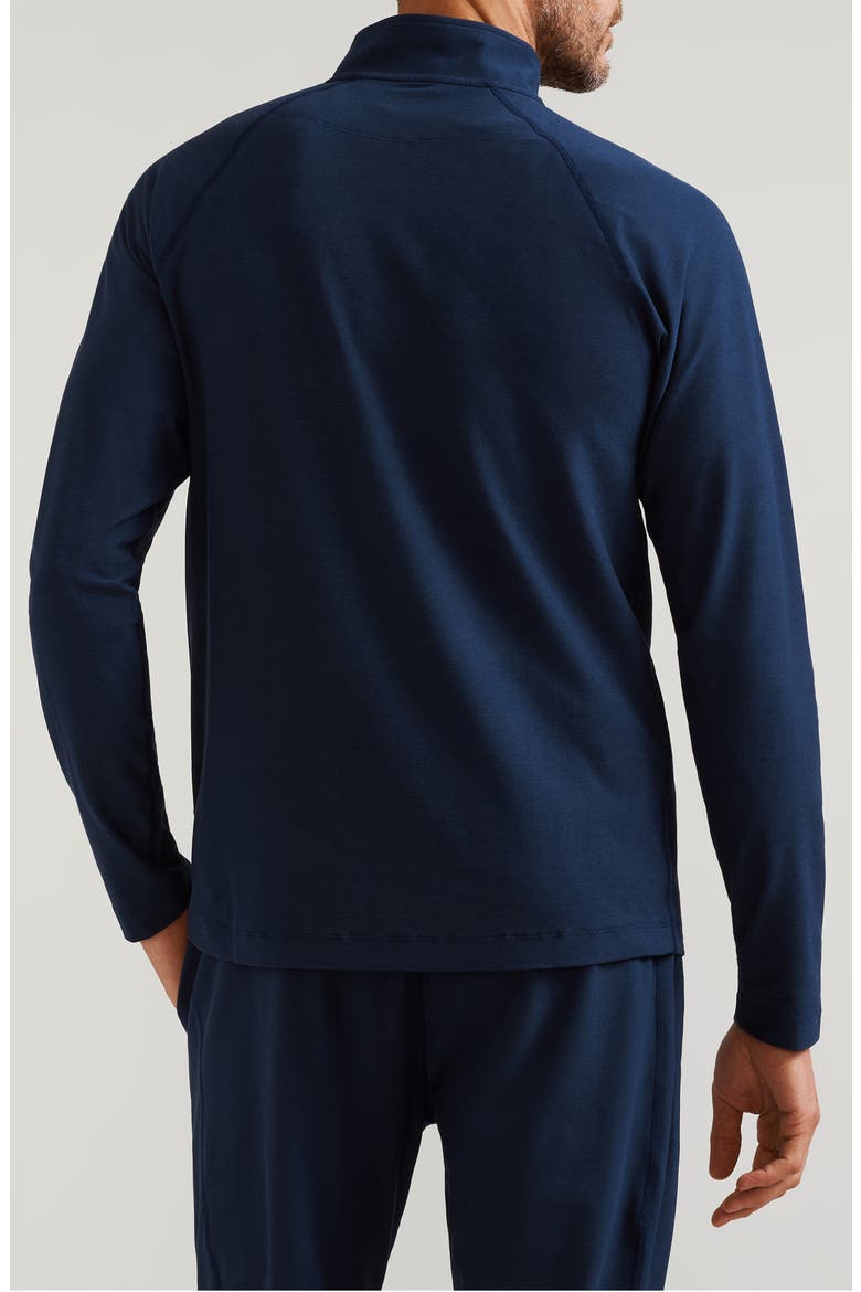 Atmosphere Midweight Quarter Zip Pullover, Alternate, color, NAVY
