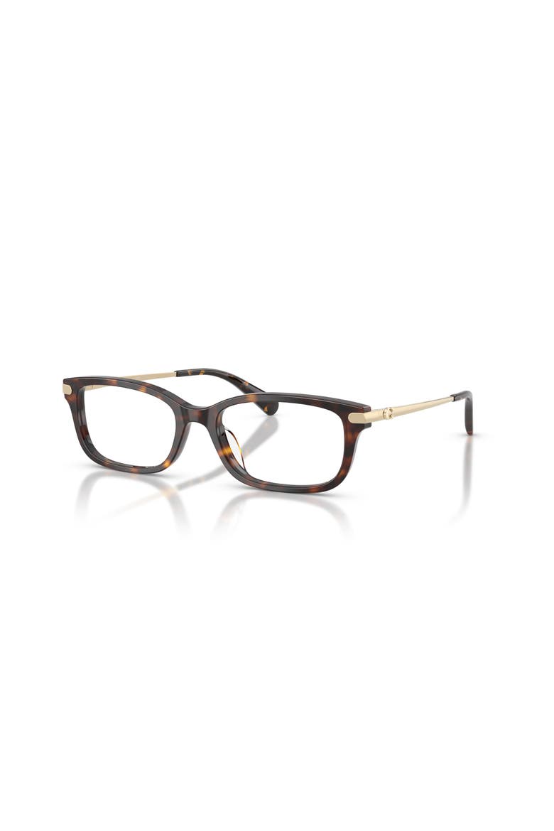 52mm Rectangle optical glasses, Main, color, Tortoise