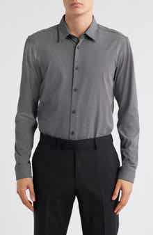 BOSS Roan Kent Slim Fit Button-Up Shirt