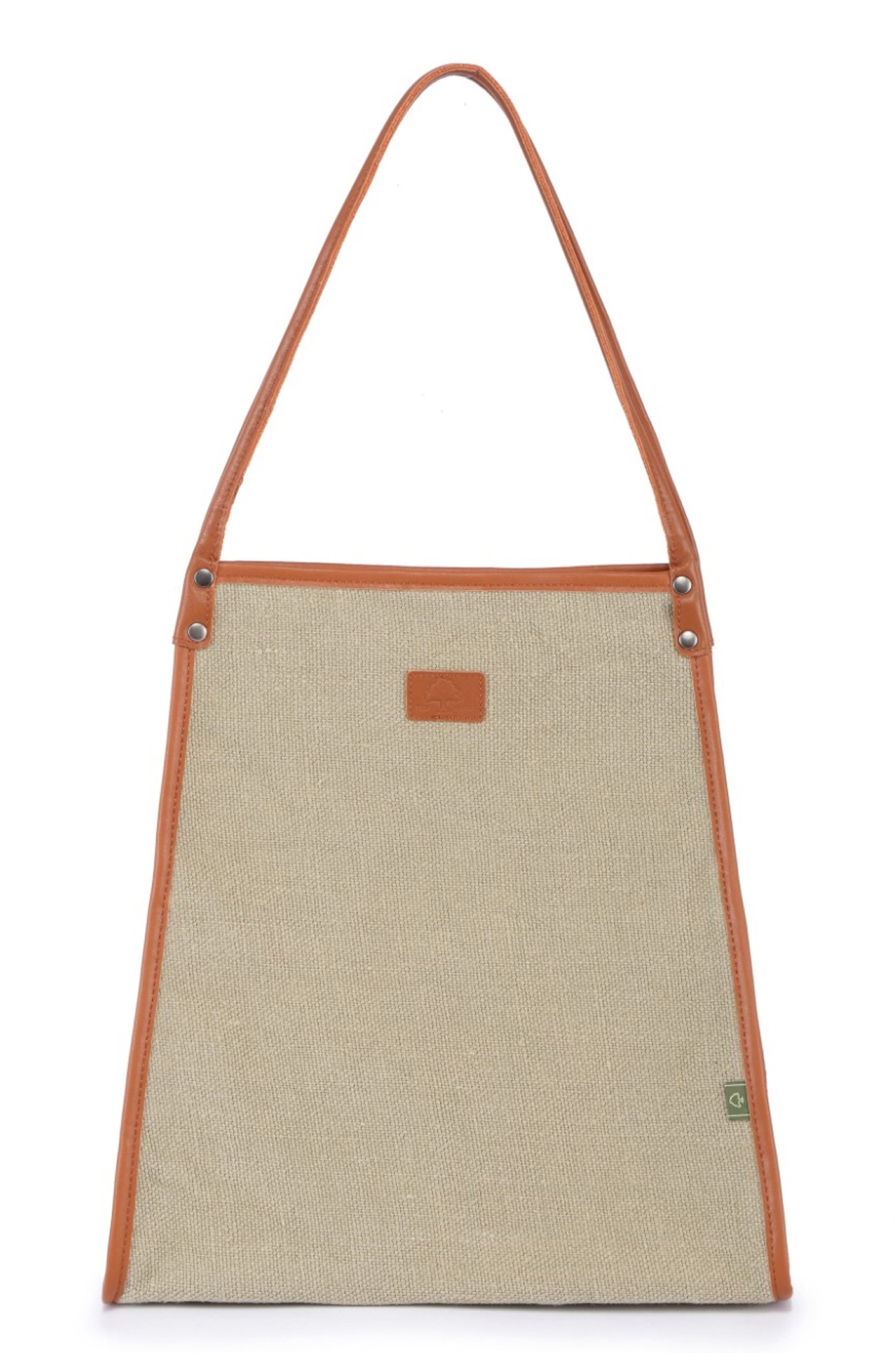 Pine Hill Leather Trim Canvas Tote, Alternate, color, IVORY