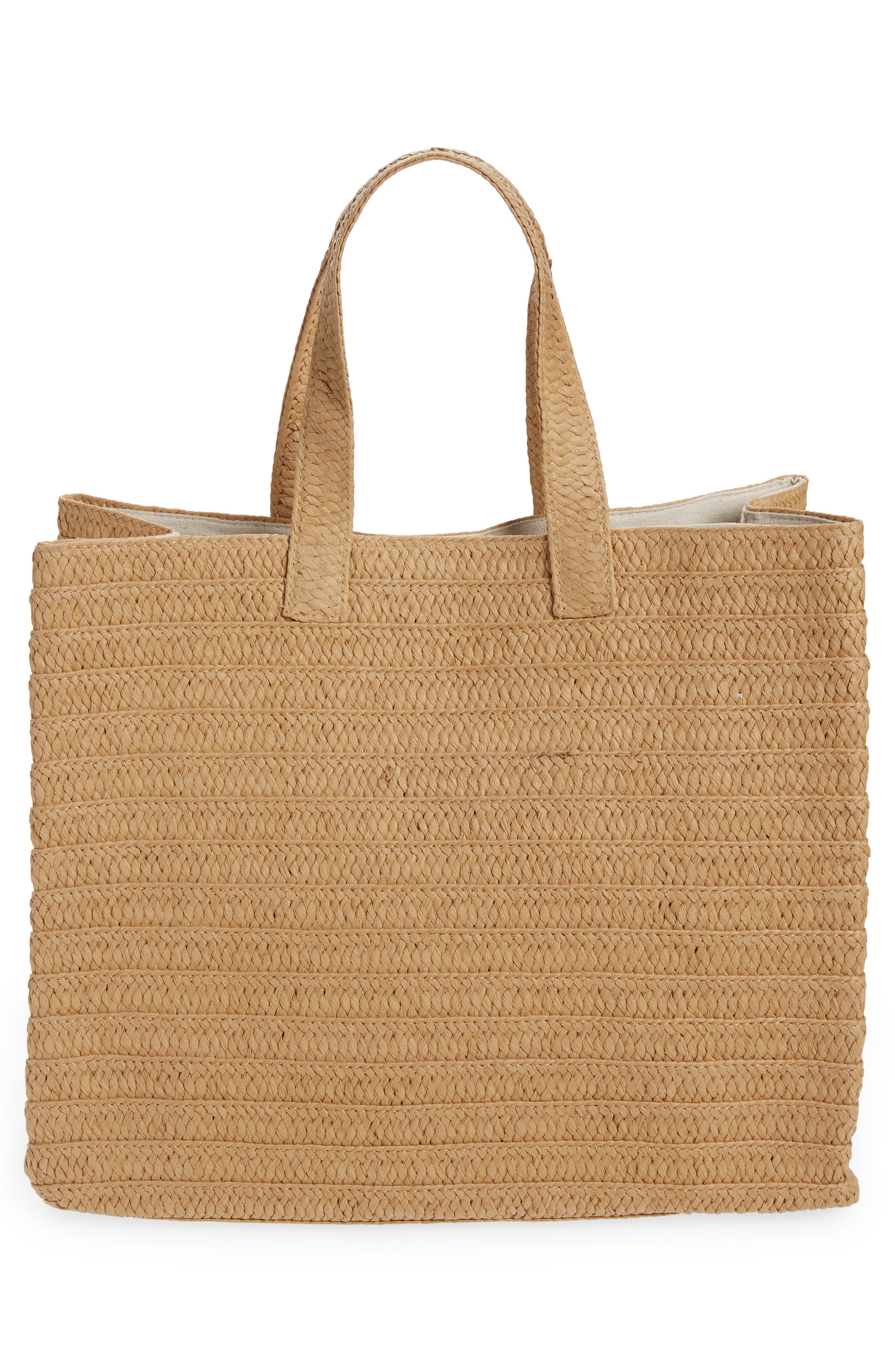 Beach Please Tote Bag, Alternate, color, SAND/ WHITE