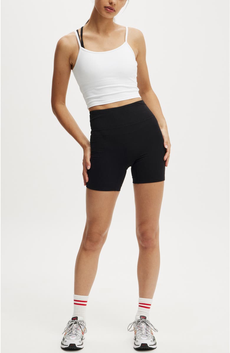 COTTON ON BODY Women's Active Ultra Soft Rib Bike Short, Alternate, color, 