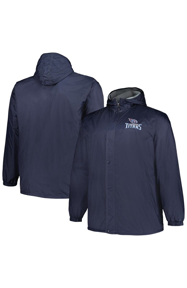 DUNBROOKE Men's Dunbrooke Navy Tennessee Titans Big & Tall Legacy Stadium Full-Zip Jacket, Main, color, Navy