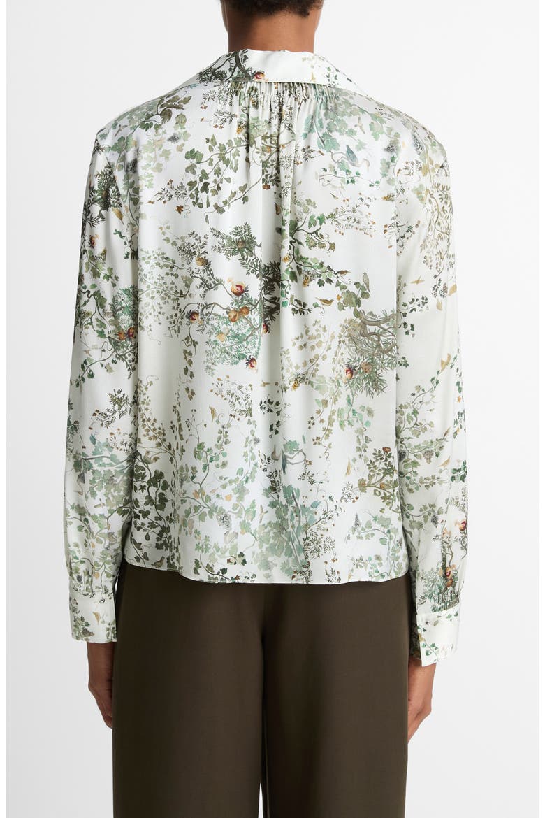 Grape Vine Silk Button-Up Shirt, Alternate, color, CREAM FRESCO