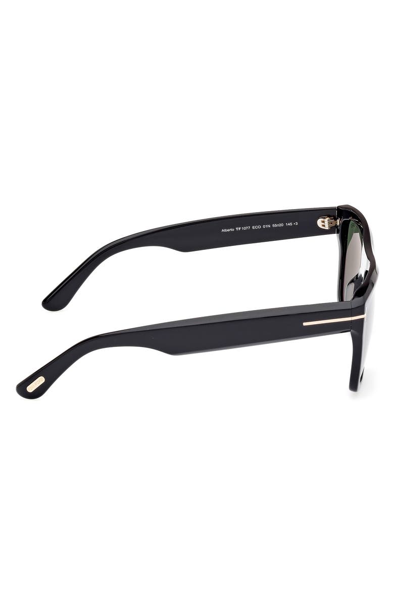 TOM FORD 55mm Square Sunglasses, Alternate, color, 