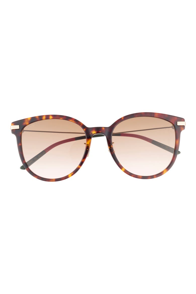 56mm Square Sunglasses, Main, color, HAVANA GOLD BROWN