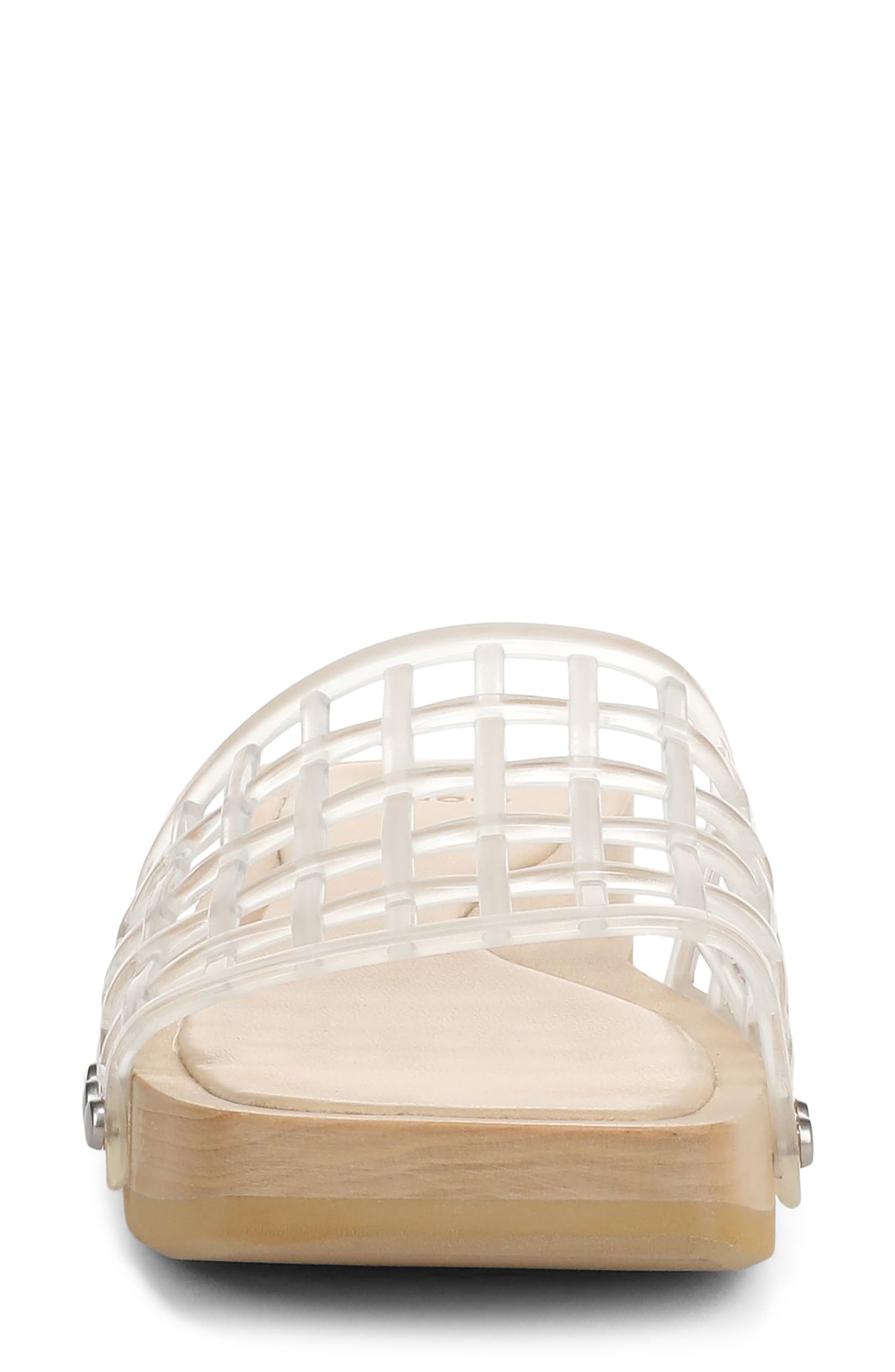 Vince Barb Jelly Slide Sandal, Alternate, color, Clear