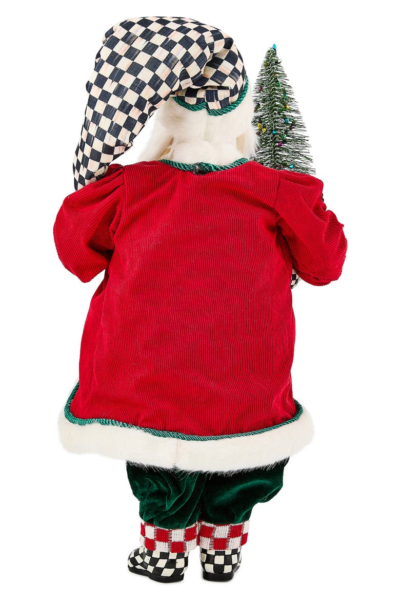 Check It Out Fabric Santa with Tree, Alternate, color, RED