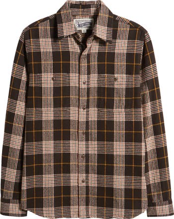 トップス schott Open collar flannel check shirt Schott Men's Plaid Cotton Flannel Buffalo Check Shirt