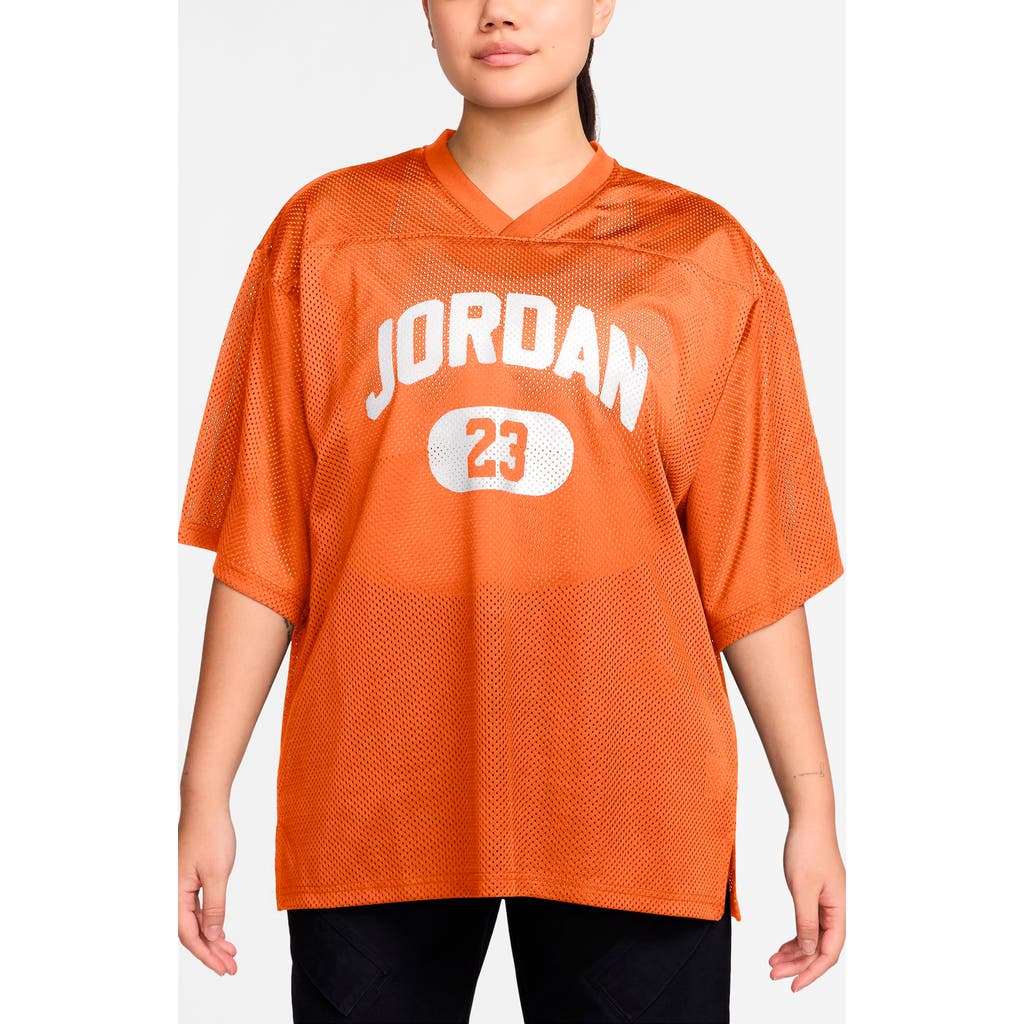 Jordan Brooklyn Oversize Jersey In Orange