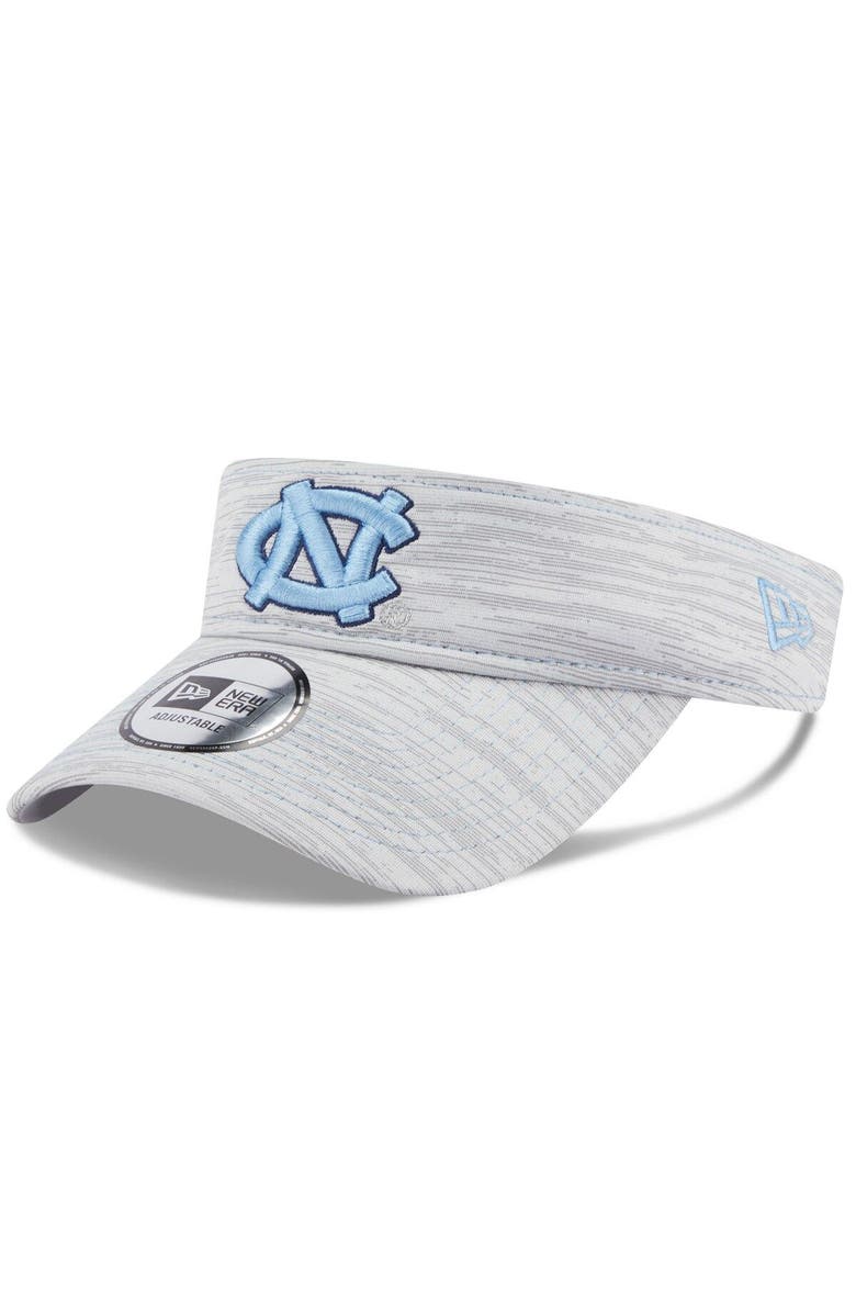 New Era Men's New Era Gray North Carolina Tar Heels Logo Adjustable Visor, Main, color, 