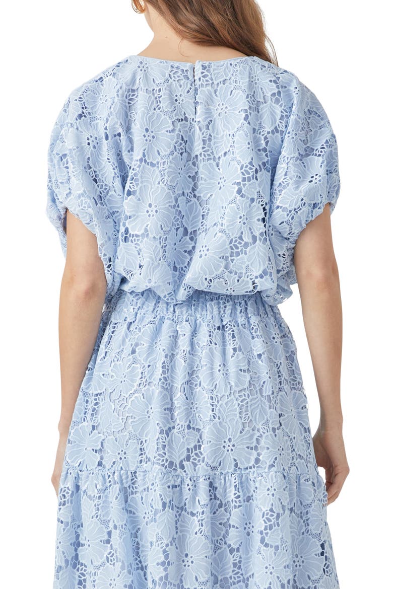 Sequin Lace Voluminous Crop Top, Alternate, color, POWDER BLUE