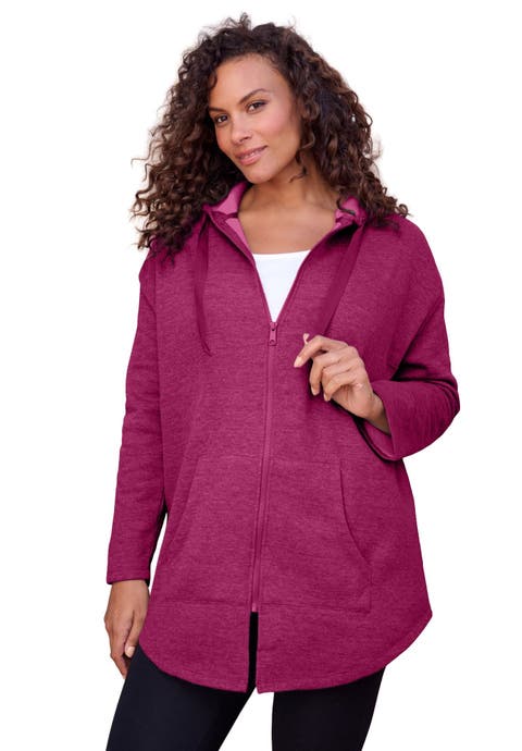 Fleece Zip Hoodie Sweatshirt