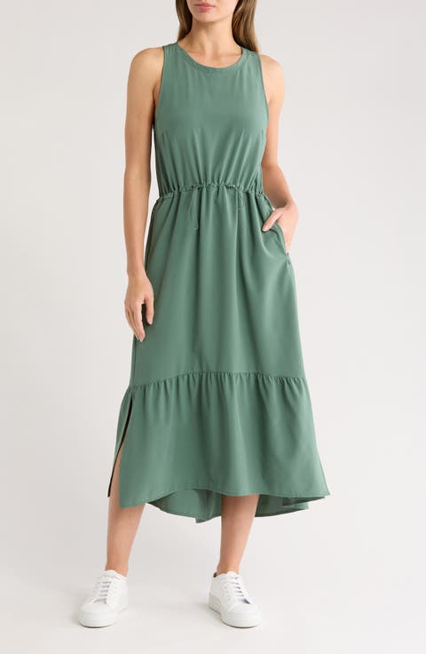 Pursuit Tiered Midi Dress