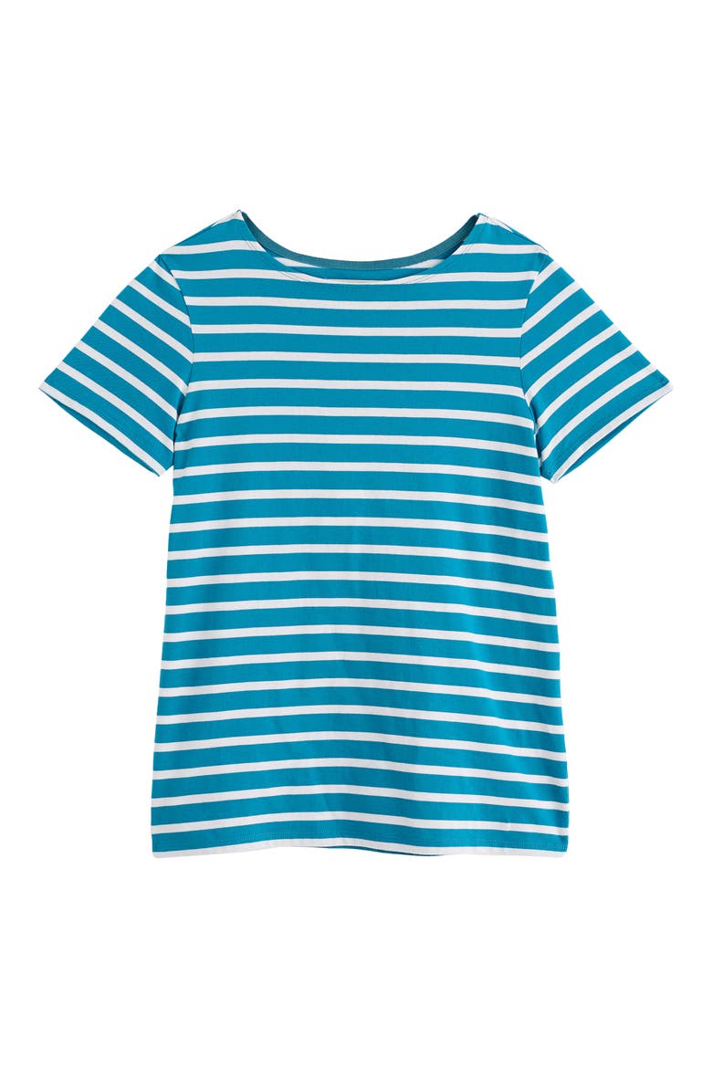 Sailor Stripe Organic Cotton T-Shirt, Alternate, color, BRETON WATERSCAPE