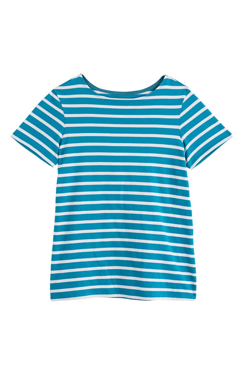 Seasalt Cornwall Sailor Stripe Organic Cotton T-Shirt, Alternate, color, Breton Waterscape