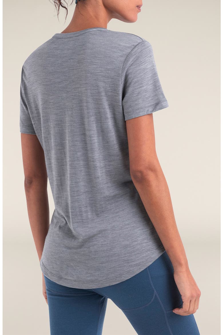 Lyocell & Merino Blend 125 Cool-Lite Sphere T-Shirt, Alternate, color, METRO HEATHER