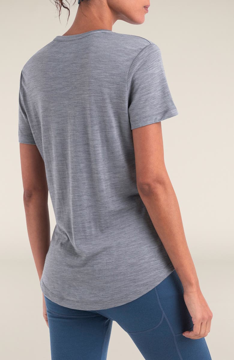 Icebreaker Lyocell & Merino Blend 125 Cool-Lite Sphere T-Shirt, Alternate, color, Metro Heather