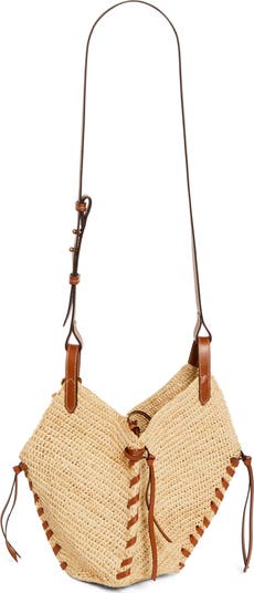 Isabel Marant Mini Tampa Woven Raffia Shoulder Bag | Nordstrom