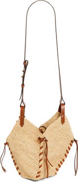 Isabel Marant Mini Tampa Woven Raffia Shoulder Bag