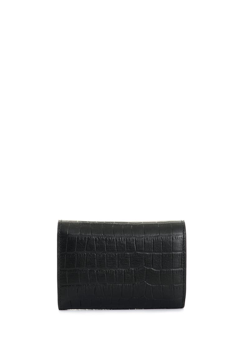 Embossed Leather Wallet, Alternate, color, Black
