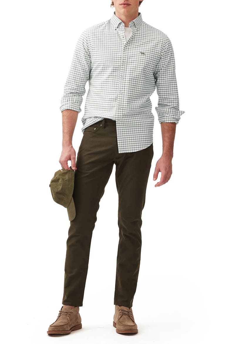 Oxford Valley Check Sports Fit Shirt, Alternate, color, FERN