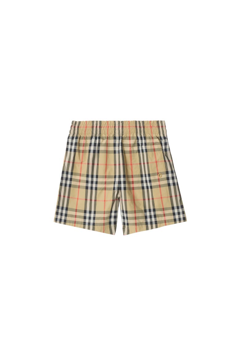 Check Swim Shorts, Alternate, color, Sand beige